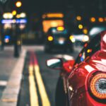 red color car