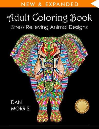 1 adult coloring book animals