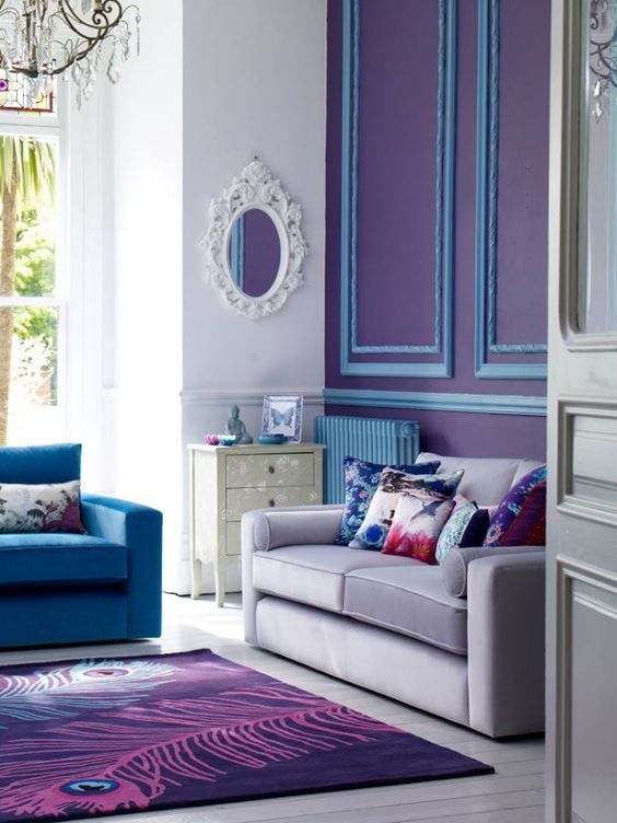 analogous colors livingroom
