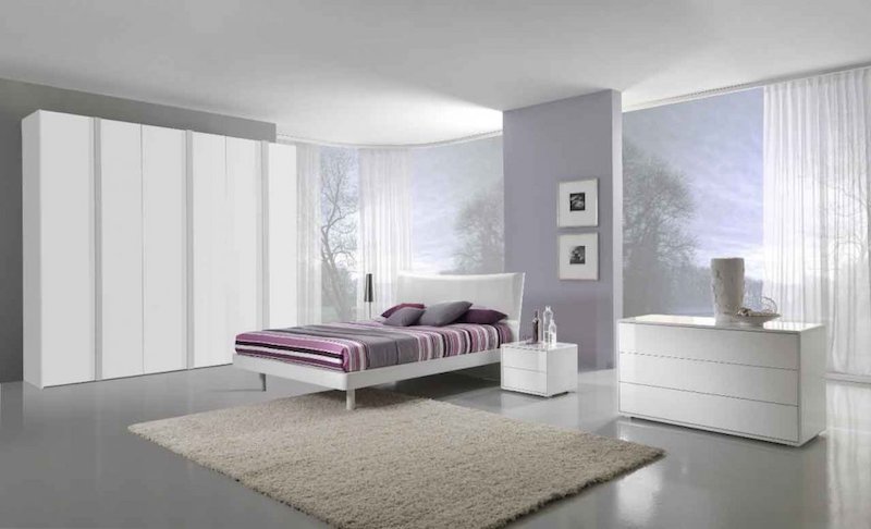 mauve bedroom decoration