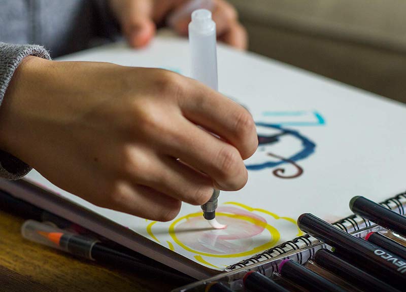Watercolor Brush Pens Refillable Watercolor Brush Pens Water - Temu