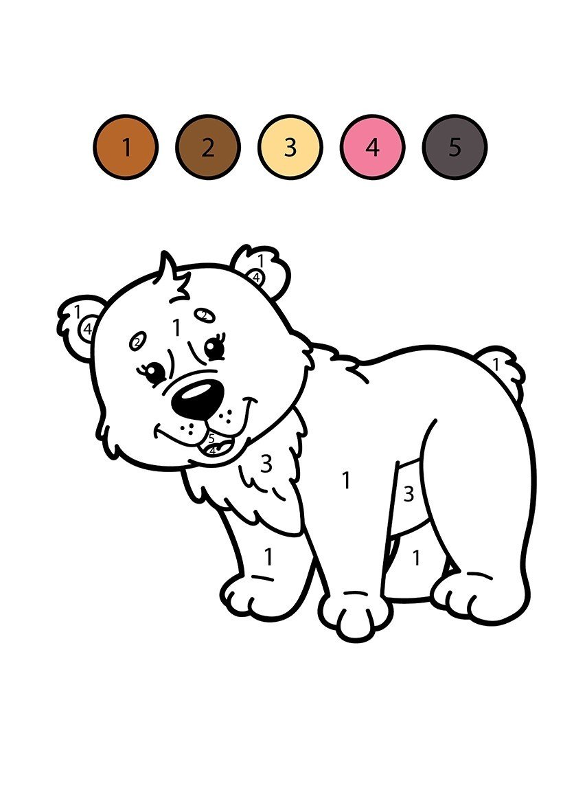 color by numbers coloring pages preschool airplanes