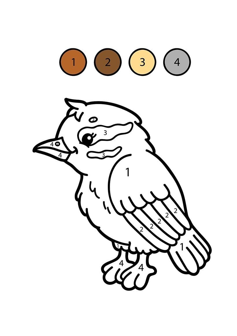 Download 171+ Birds Color By Number Coloring Pages PNG PDF File