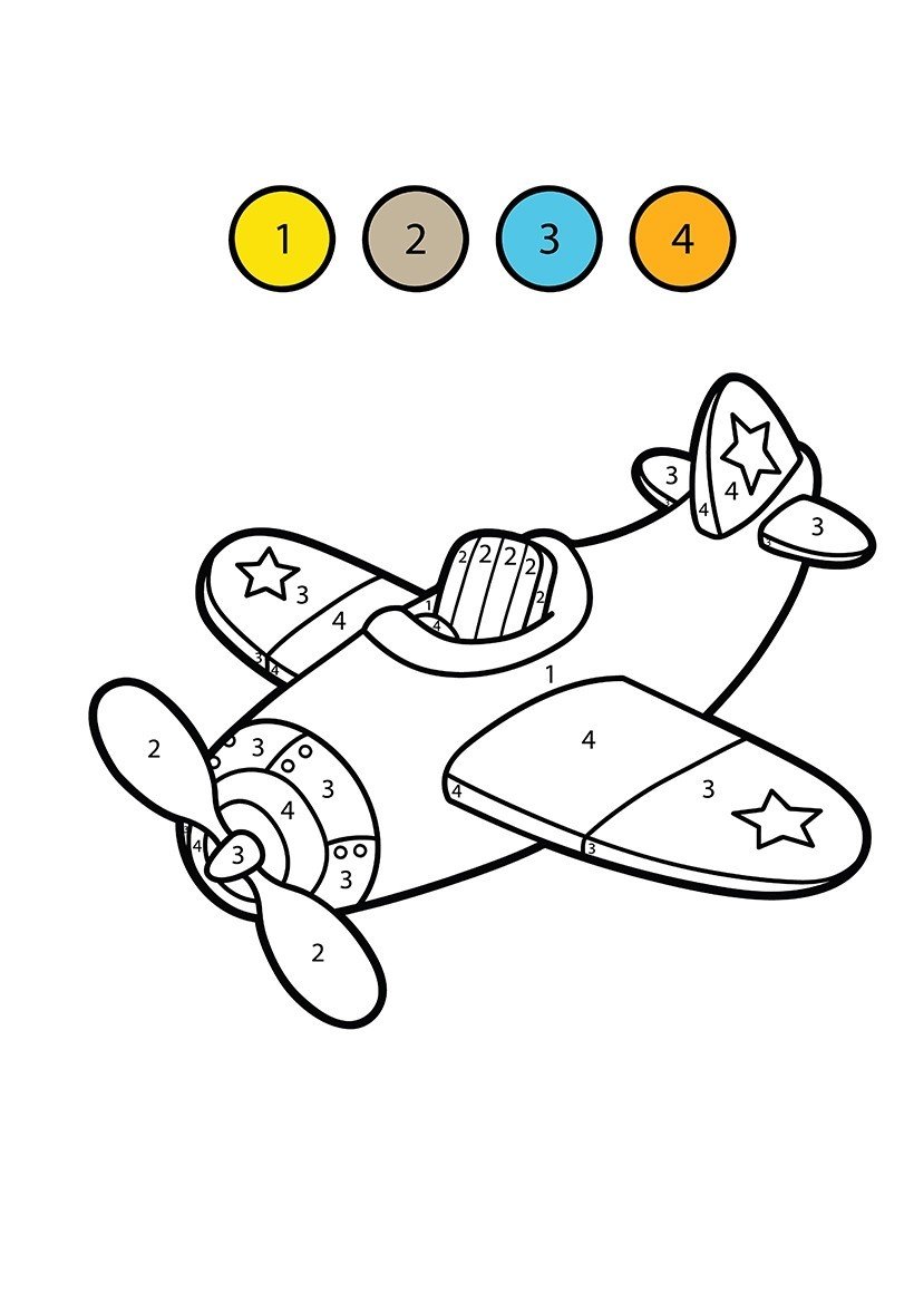 Download Free Printable Color by Number Coloring Pages for ...