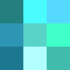 cyan shades