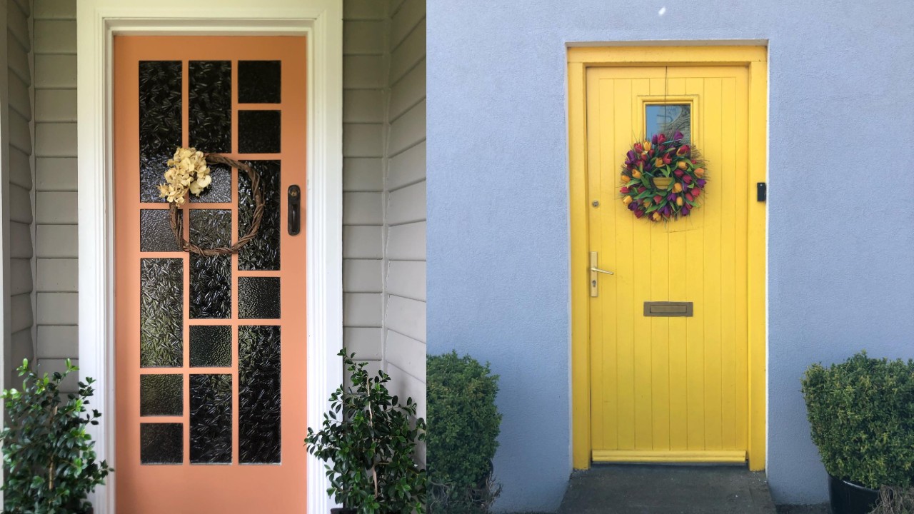 blue front door color ideas