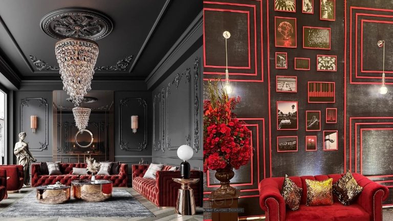 red color home decor