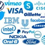 blue logos