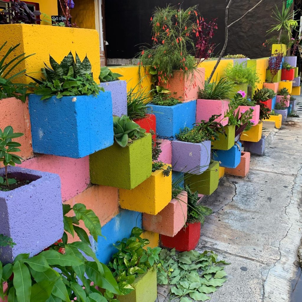 urban cinder block planter