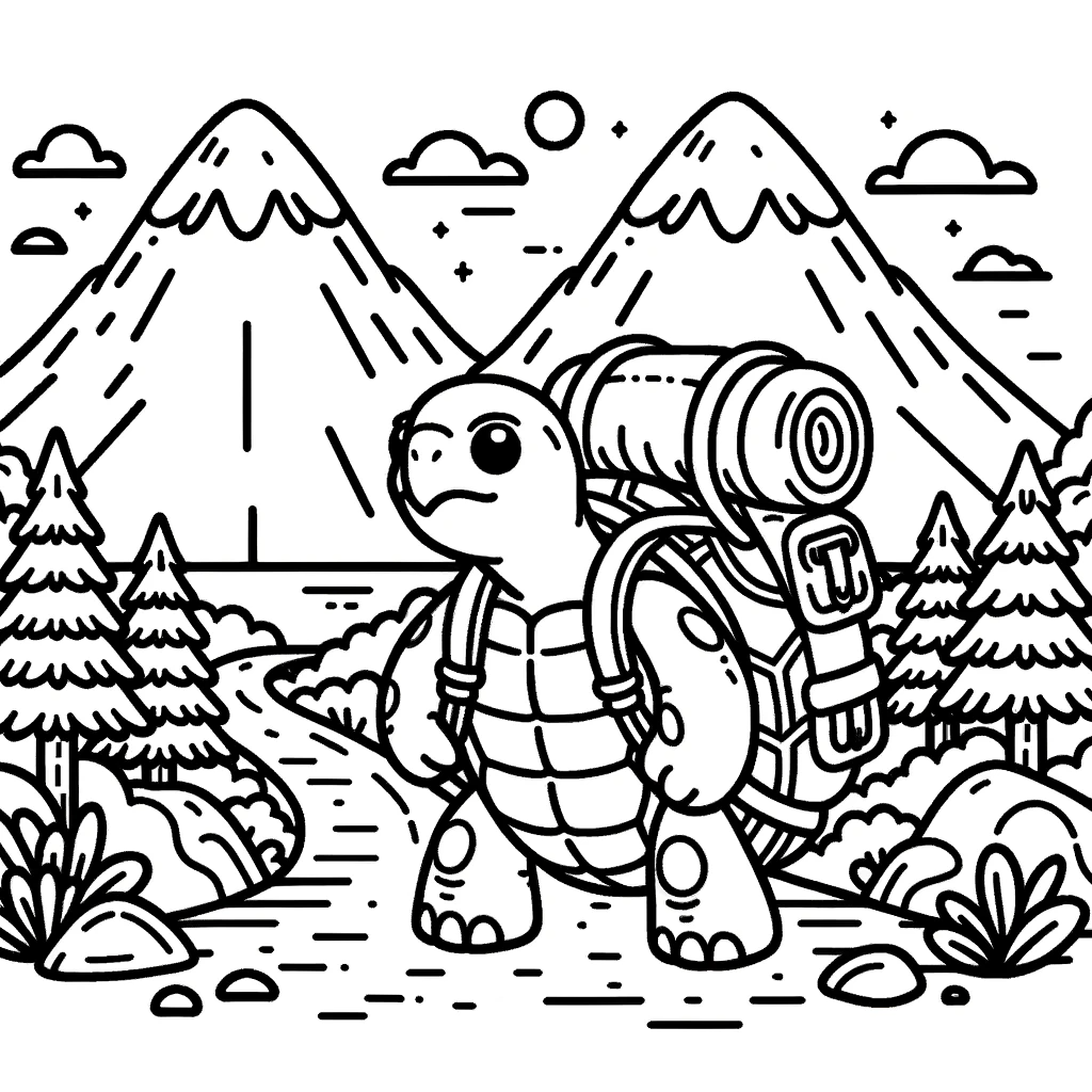 turtle coloring page 11