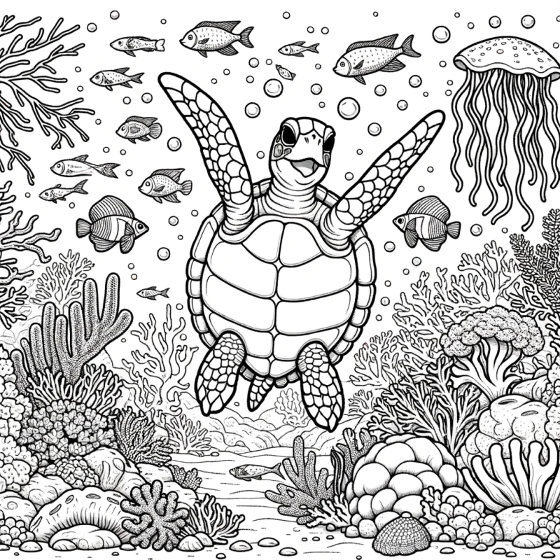 Turtle Coloring Pages Fun & Creative Designs for Kids