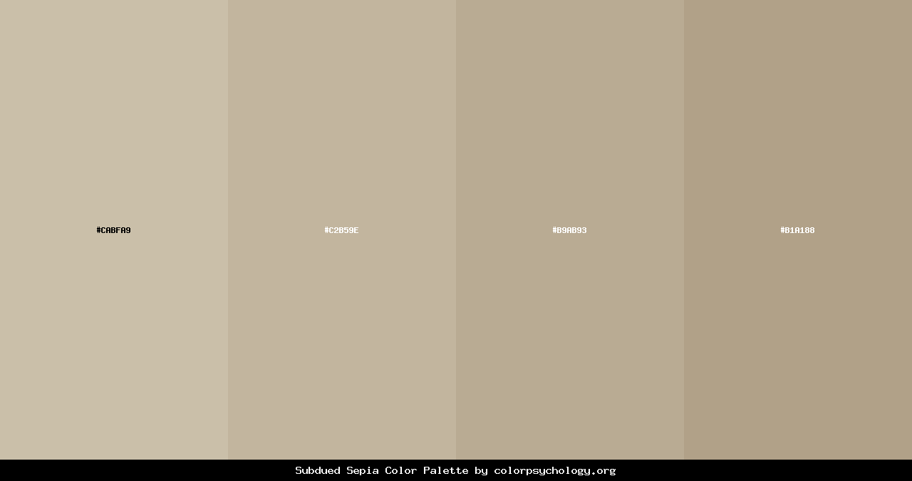 ubdued epia olor alette by colorpsychology org